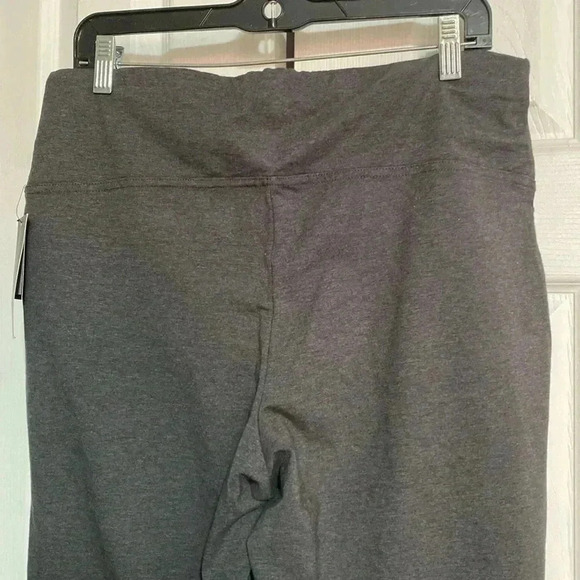 AVE Leisure charcoal gray Cotton knit boot leg legging pants - Picture 5 of 10